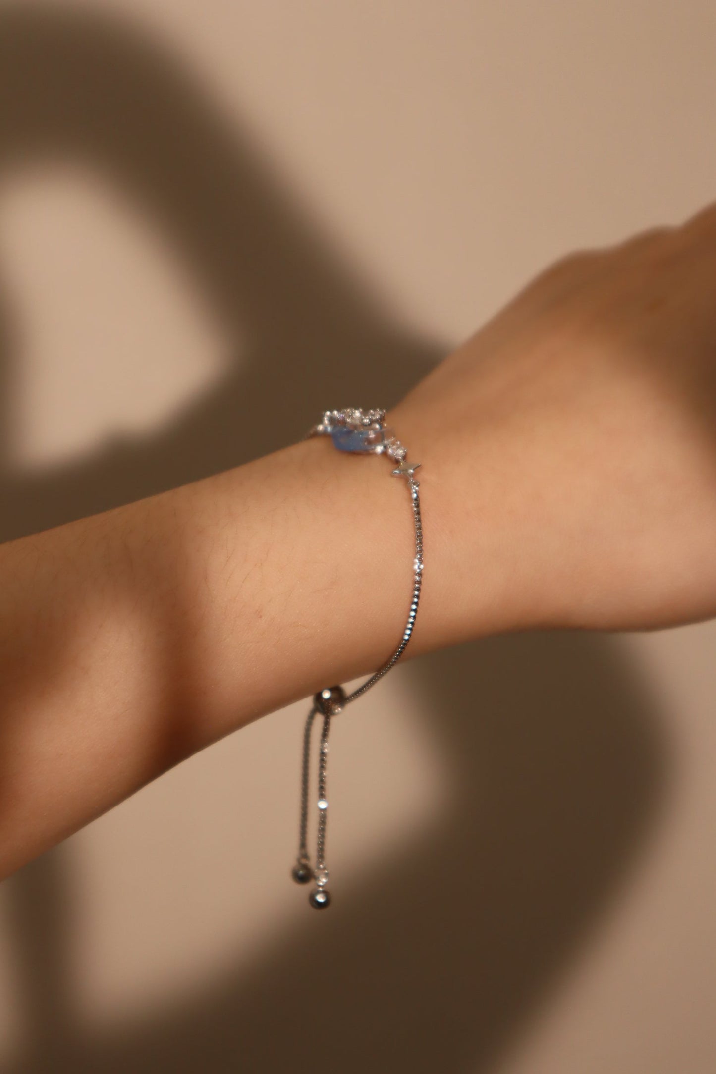 Unisex Bracelet Silver Moonstone Zirconia - 6