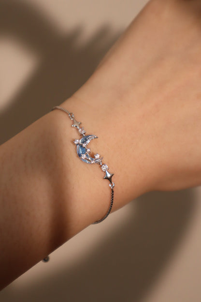 Unisex Bracelet Silver Moonstone Zirconia - 7