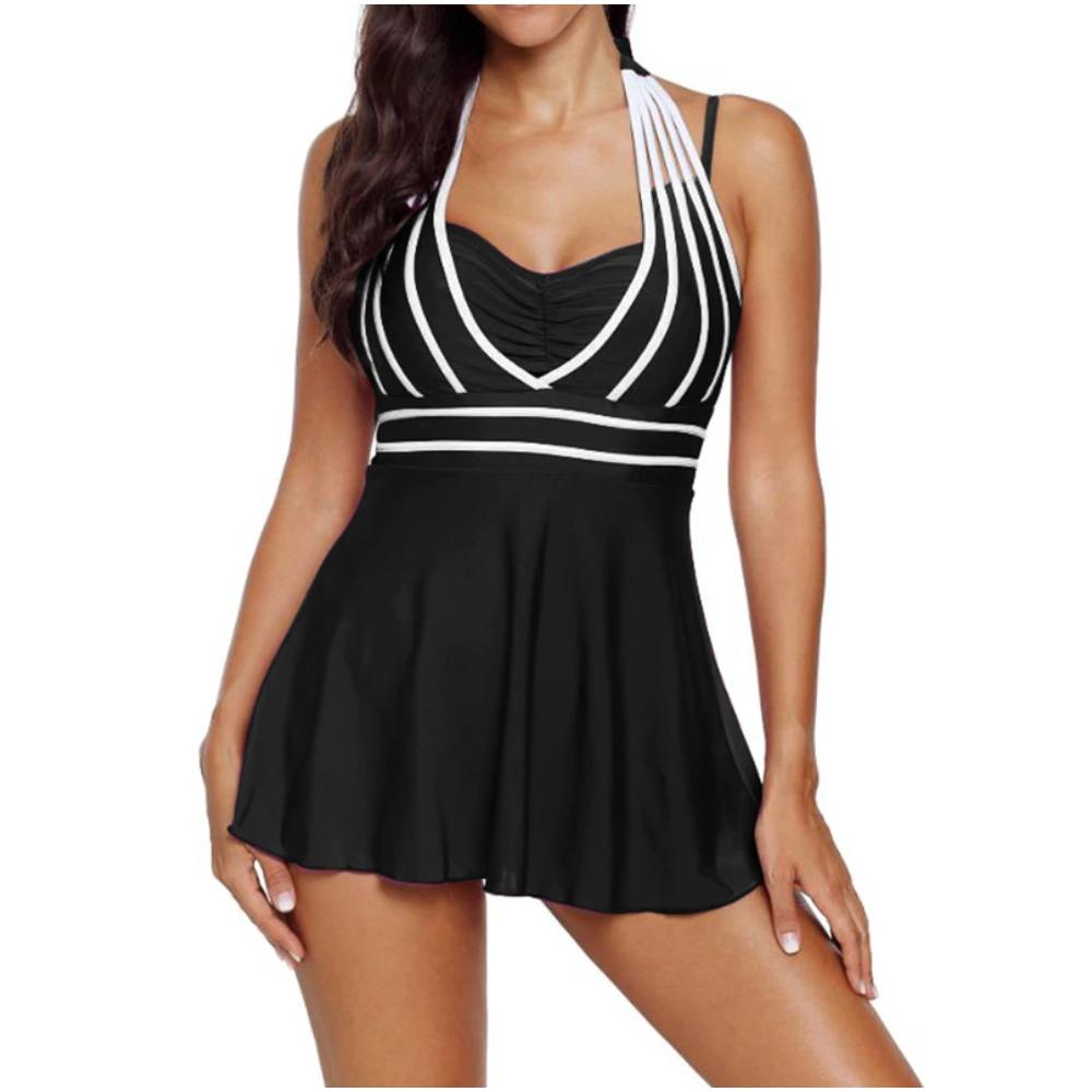 Penny Plus Size Retro Two Piece Swimsuit | Flowy Top, Comfortable Fit for Curvy Women