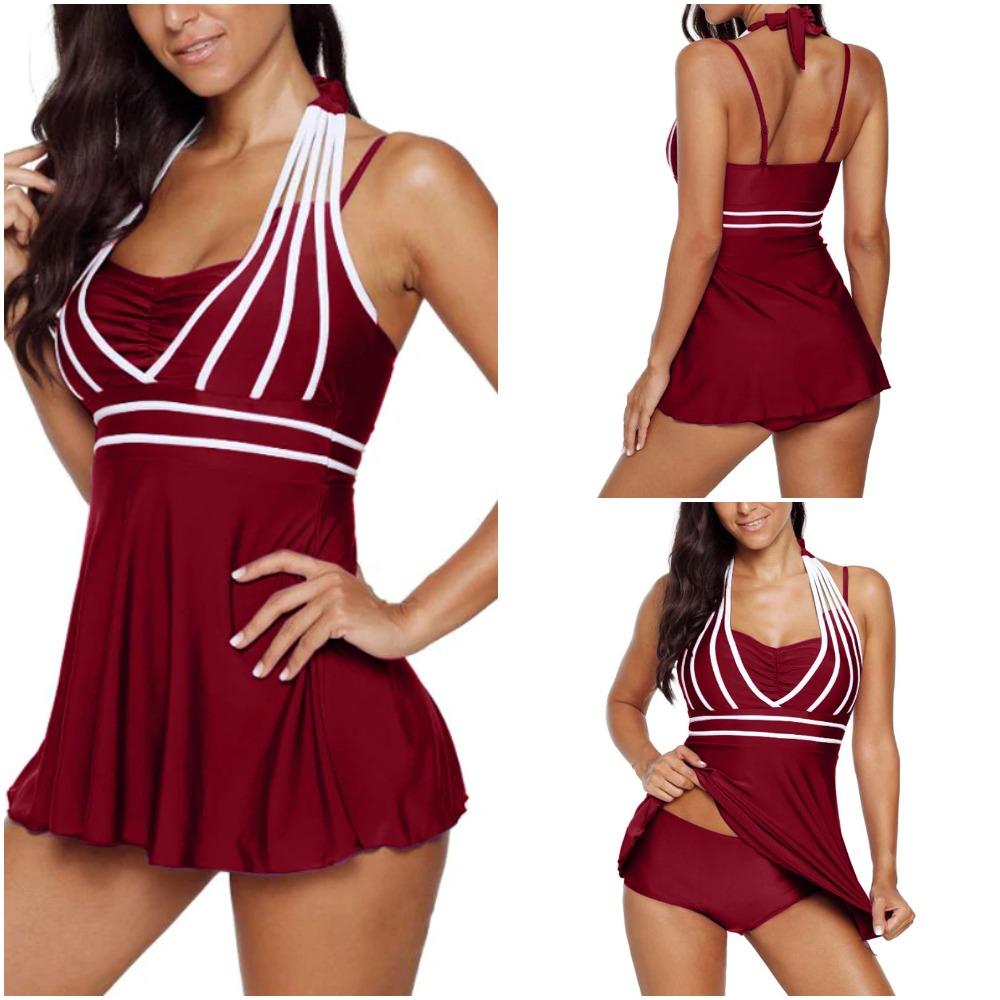Penny Plus Size Retro Two Piece Swimsuit | Flowy Top, Comfortable Fit for Curvy Women - Image 6
