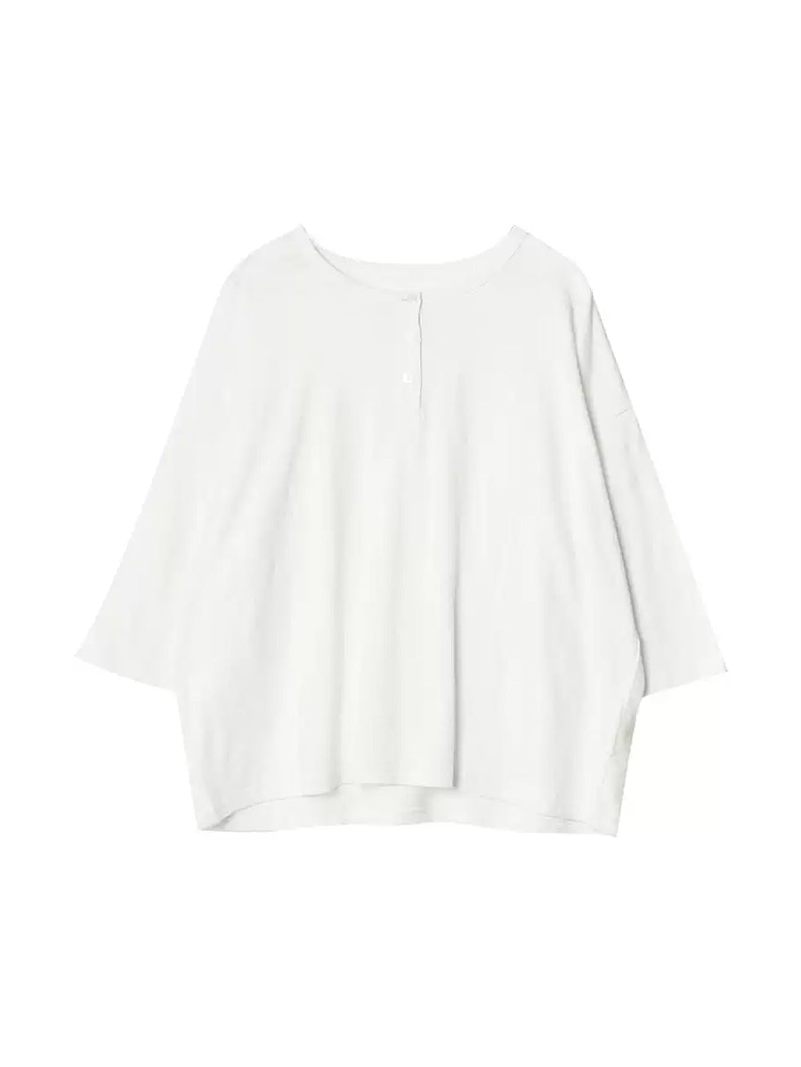 Women's Shirt - Plus Size Casual O-Neck, 100% Cotton Half Sleeve, Stylish Summer Top - Brand - 5