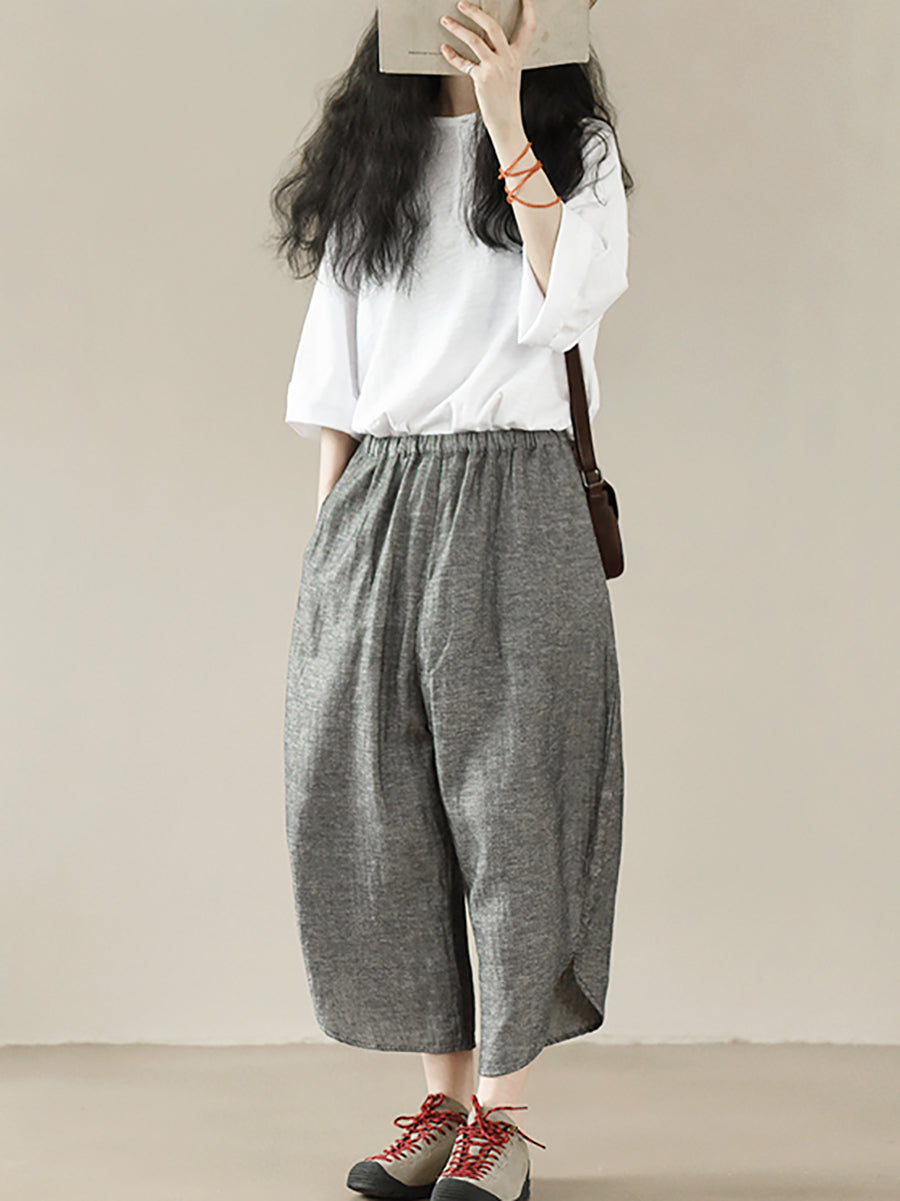 Women's Shirt - Plus Size Casual O-Neck, 100% Cotton Half Sleeve, Stylish Summer Top - Brand - 6