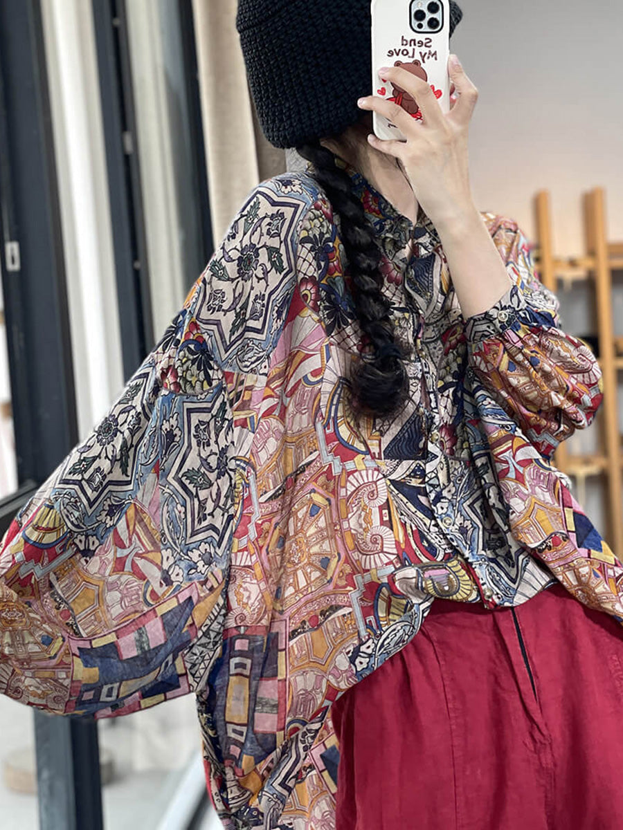 Womens Shirt - Floral Plus Size Top, Lightweight Fabric, Irregular Hem - Brand Name - 1