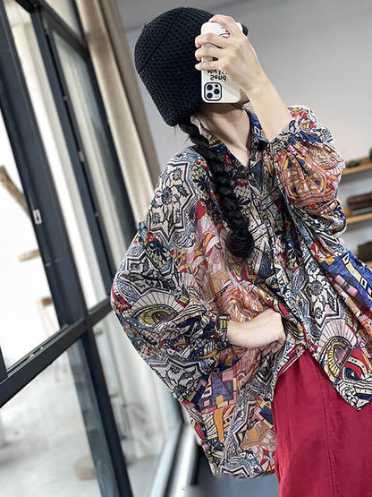 Womens Shirt - Floral Plus Size Top, Lightweight Fabric, Irregular Hem - Brand Name - 5