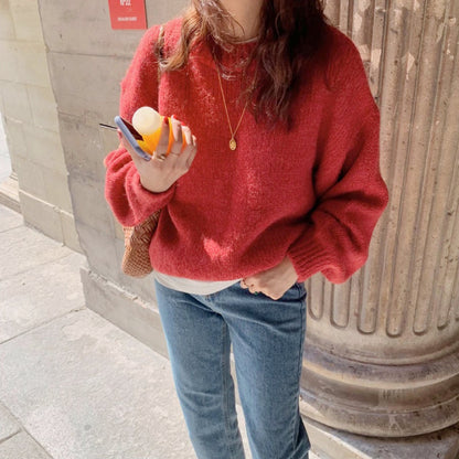 Posh Knitted Pullover Long Sleeve Winter Loose Sweaters 10