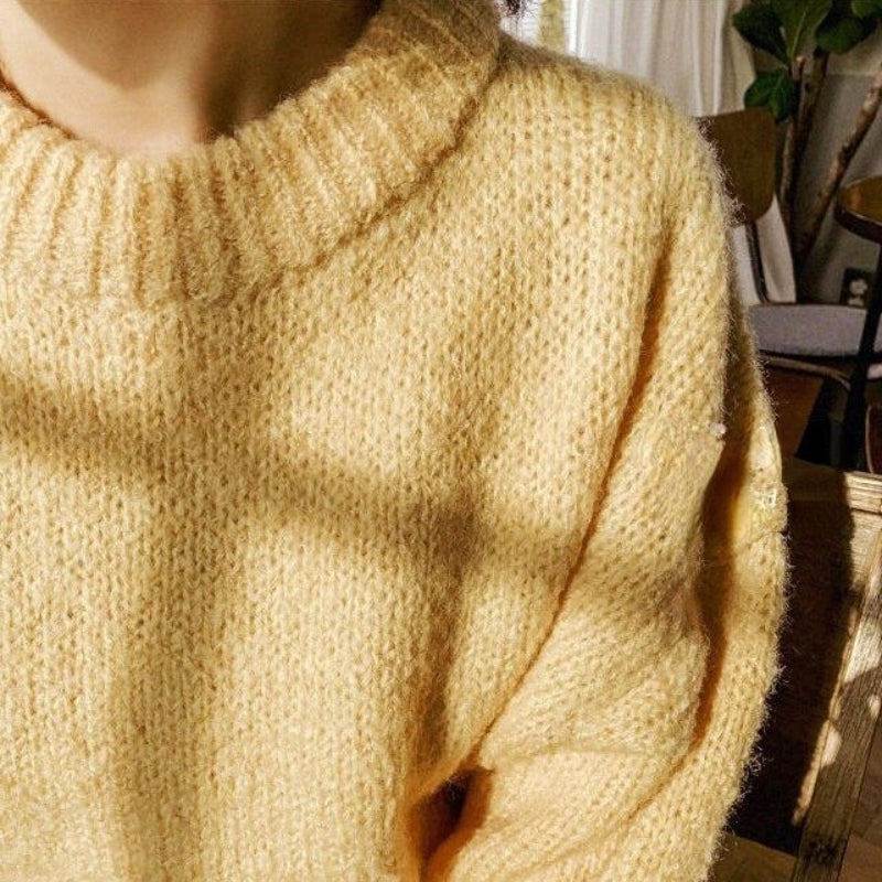 Posh Knitted Pullover Long Sleeve Winter Loose Sweaters 14