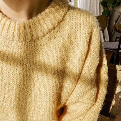 Posh Knitted Pullover Long Sleeve Winter Loose Sweaters 14