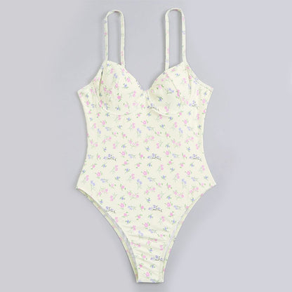 Poppy Women's One Piece Swimsuit | Floral Print, High-Cut Design - Image 11