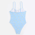 Poppy Women's One Piece Swimsuit | Floral Print, High-Cut Design