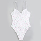 Poppy Women's One Piece Swimsuit | Floral Print, High-Cut Design