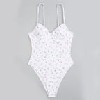 Poppy Women's One Piece Swimsuit | Floral Print, High-Cut Design