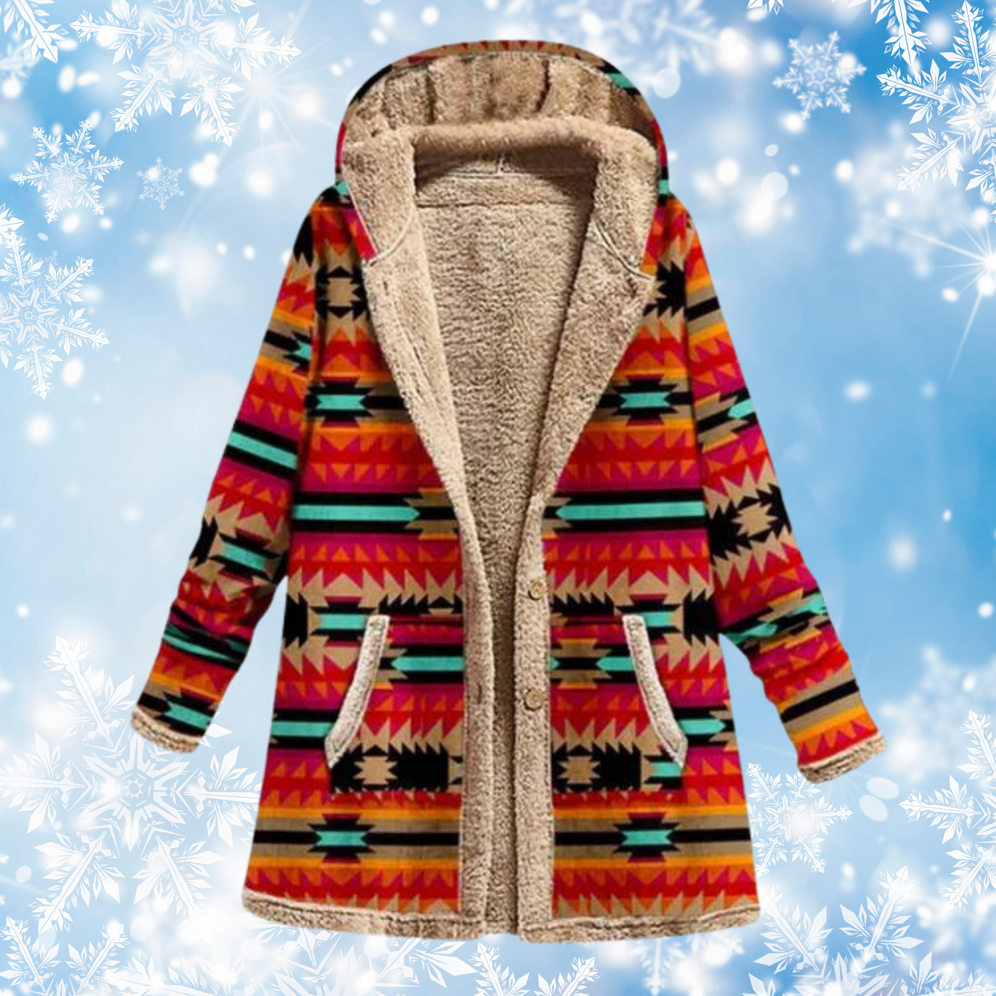 Women's Printed Hoodie Multicolor Cotton Casual Sweatshirts for Women - 1