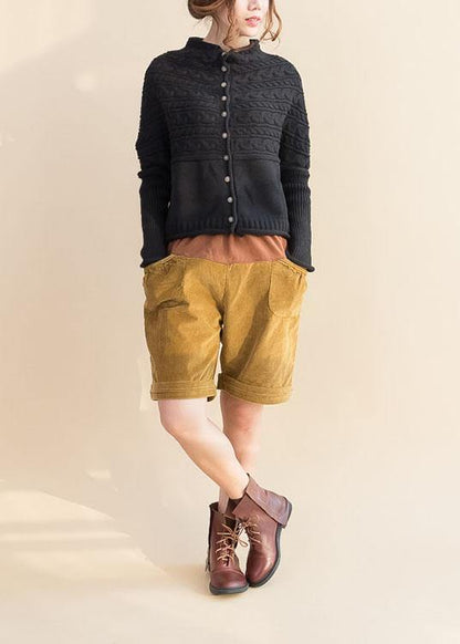 Women's Oversized Cardigan Black Knit - 3