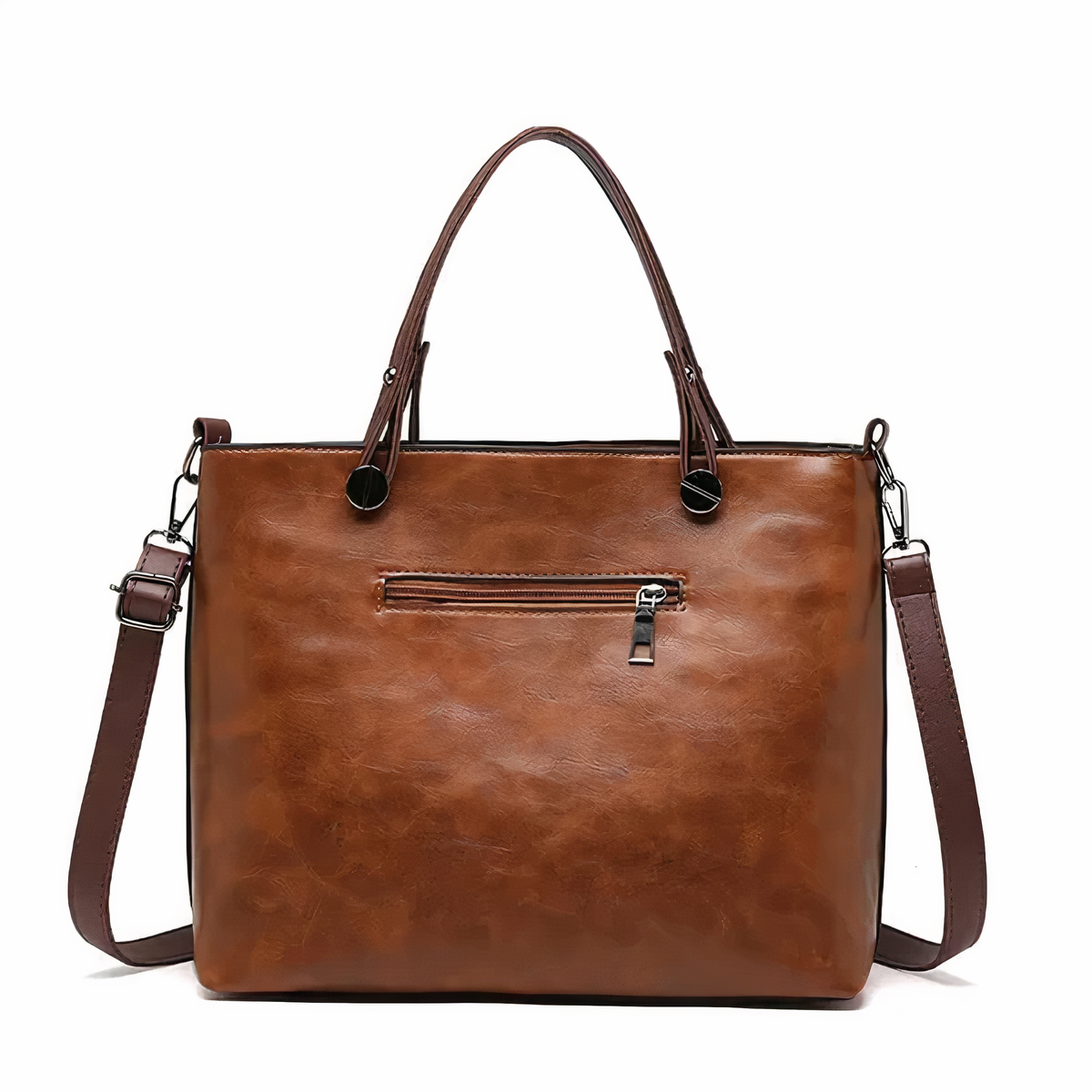 Women's Shoulder Bag Black Medium Leather-4