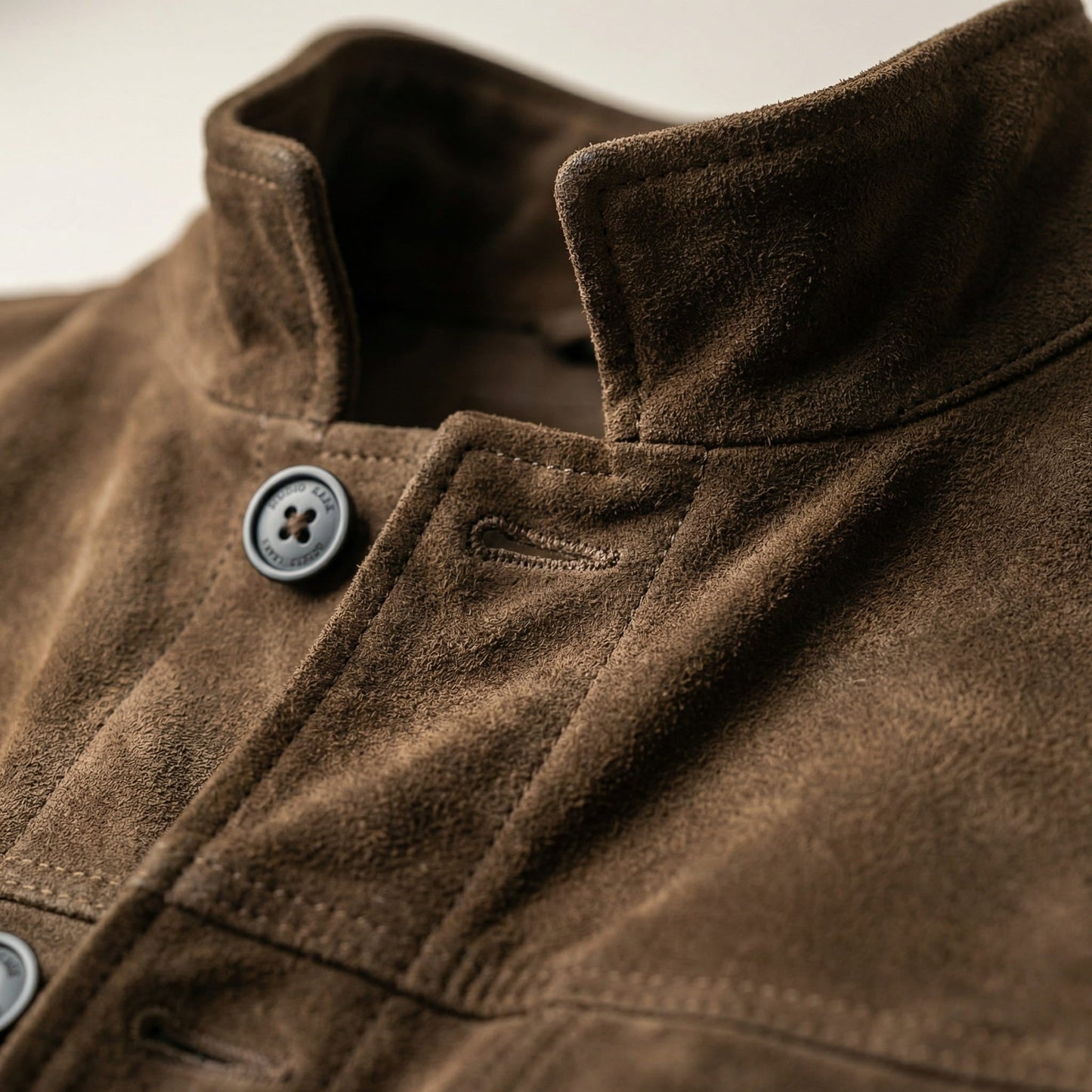 Men's Suede Field Jacket - lifestyle view | Hensley London
