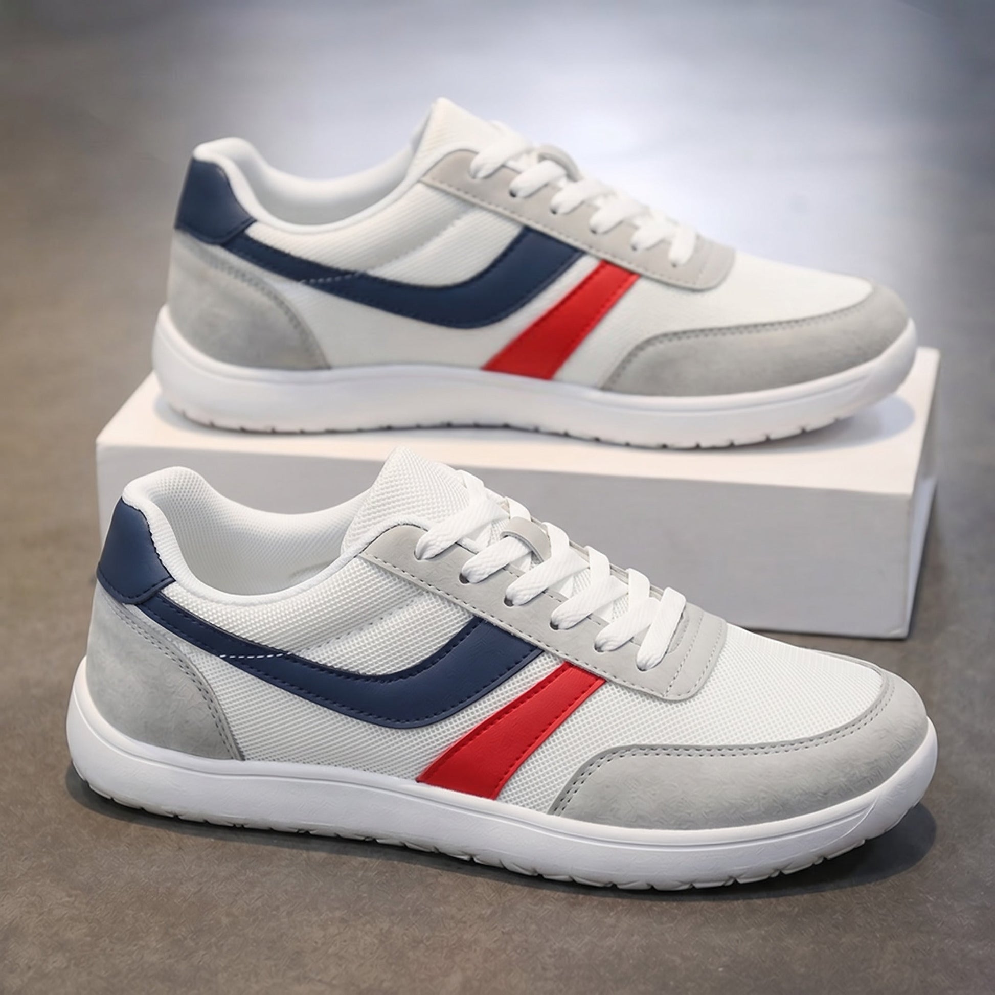Men's Mesh Color-Block Running Sneakers – product view | Hensley London