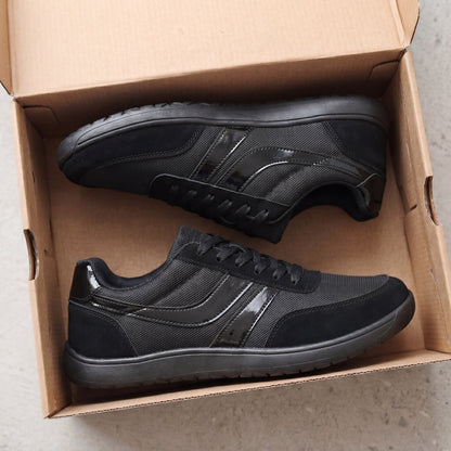 Men's Mesh Color-Block Running Sneakers – product view | Hensley London