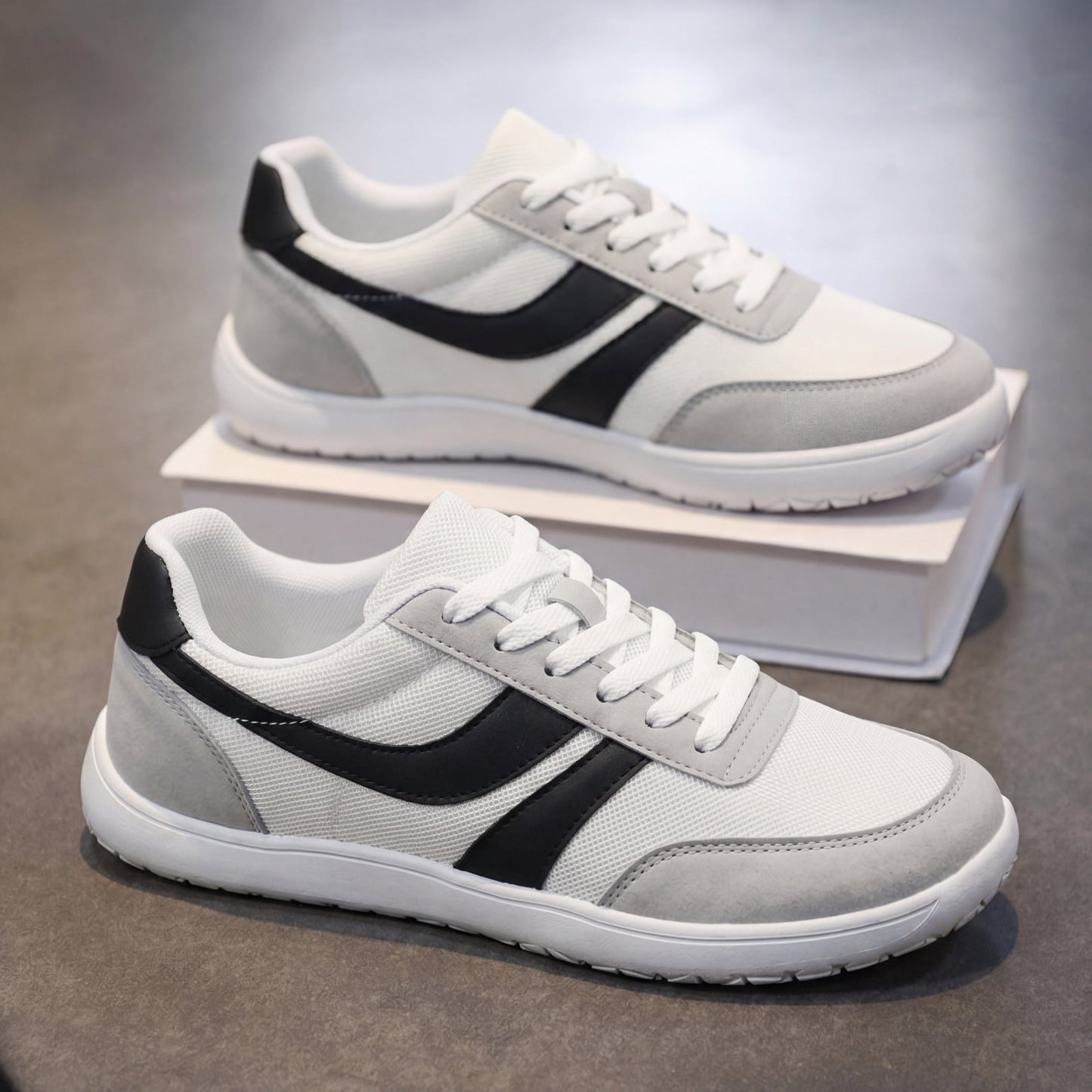 Men's Mesh Color-Block Running Sneakers – product view | Hensley London