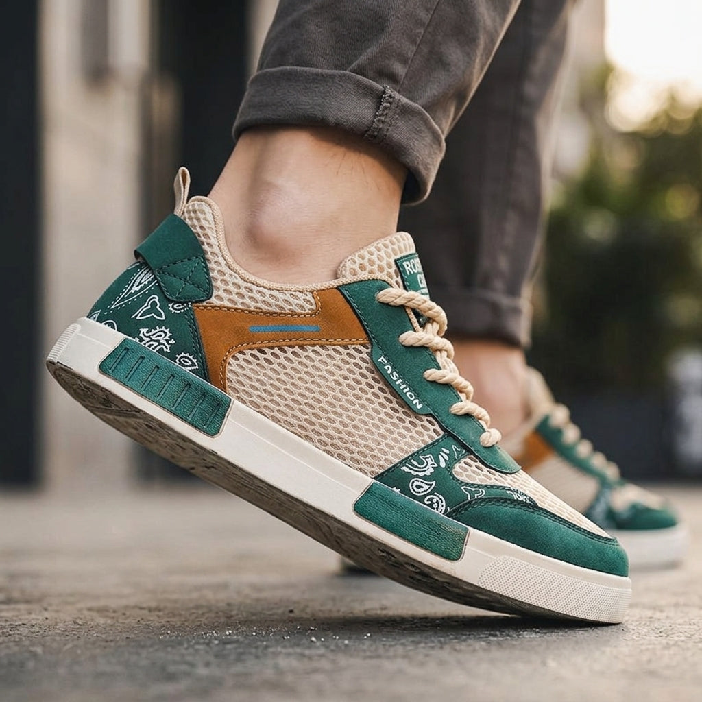 Men's Breathable Mesh Orthopedic Sneakers – side view | Hensley London