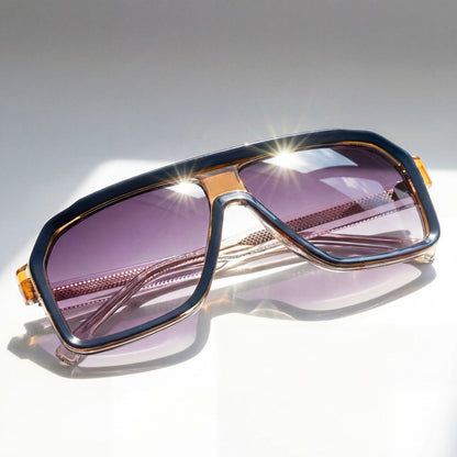Women's Retro Gradient Sunglasses – frame detail | Hensley London
