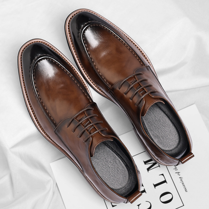 Men's Leather Dress Shoes – product view | Hensley London