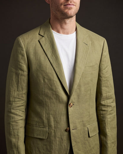 Men's Relaxed Single-Button Blazer – product view | Hensley London