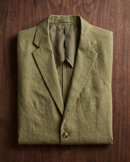 Men's Relaxed Single-Button Blazer – product view | Hensley London