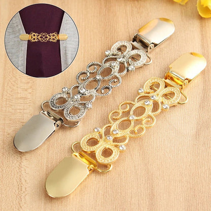 Retro Flower Pattern Cardigan Clip 6