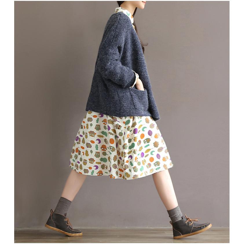 Rela Linen Dress | Floral Print, Comfortable Loose Fit, Large Pockets - Image 4