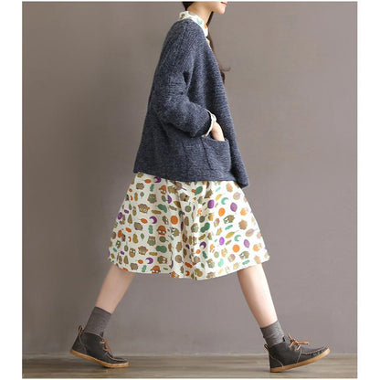 Rela Linen Dress | Floral Print, Comfortable Loose Fit, Large Pockets - Image 4