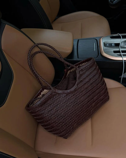 Women's Woven Structured Handbag – product view 11