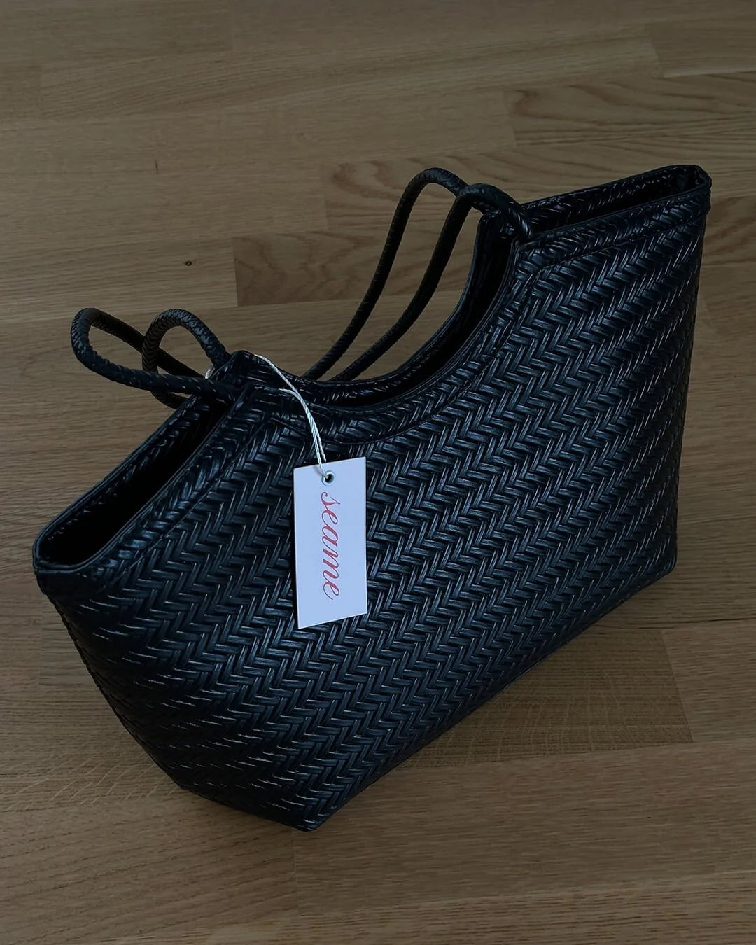Women's Woven Structured Handbag – product view 4