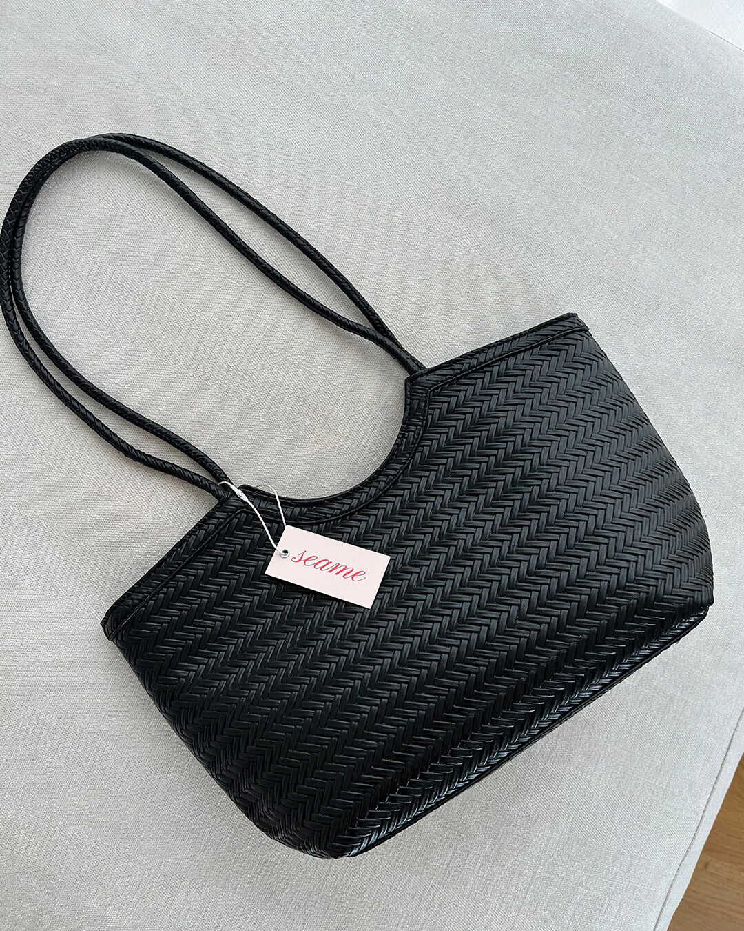 Women's Woven Structured Handbag – product view 7