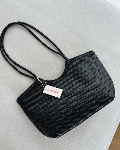 Women's Woven Structured Handbag – product view 7
