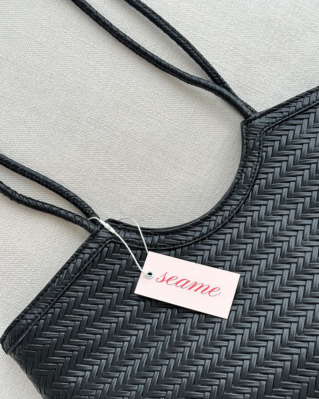 Women's Woven Structured Handbag – product view 8