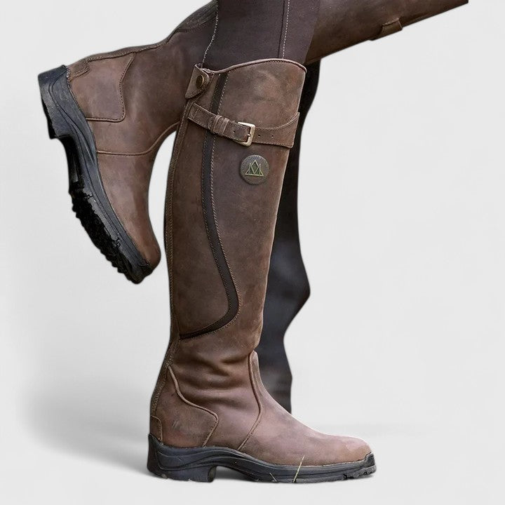 Women's Knee High Boots Black Orthopedic Synthetic Supportive Design - 1