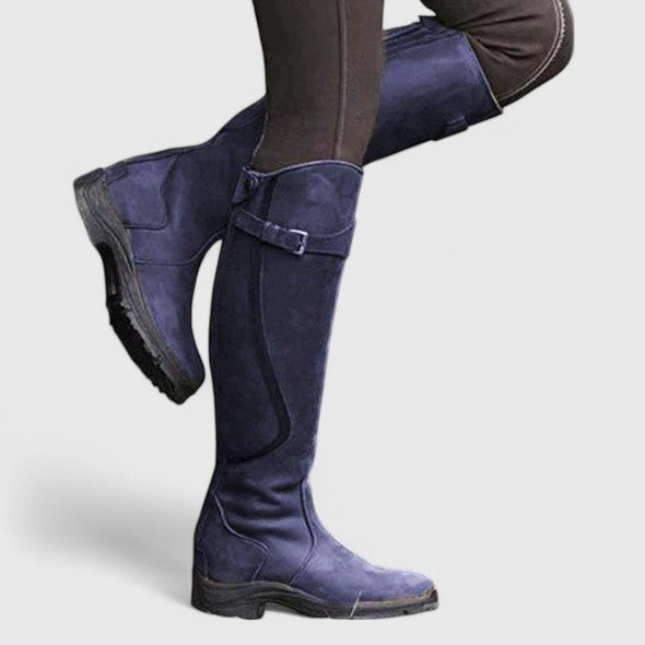 Women's Knee High Boots Black Orthopedic Synthetic Supportive Design - 5