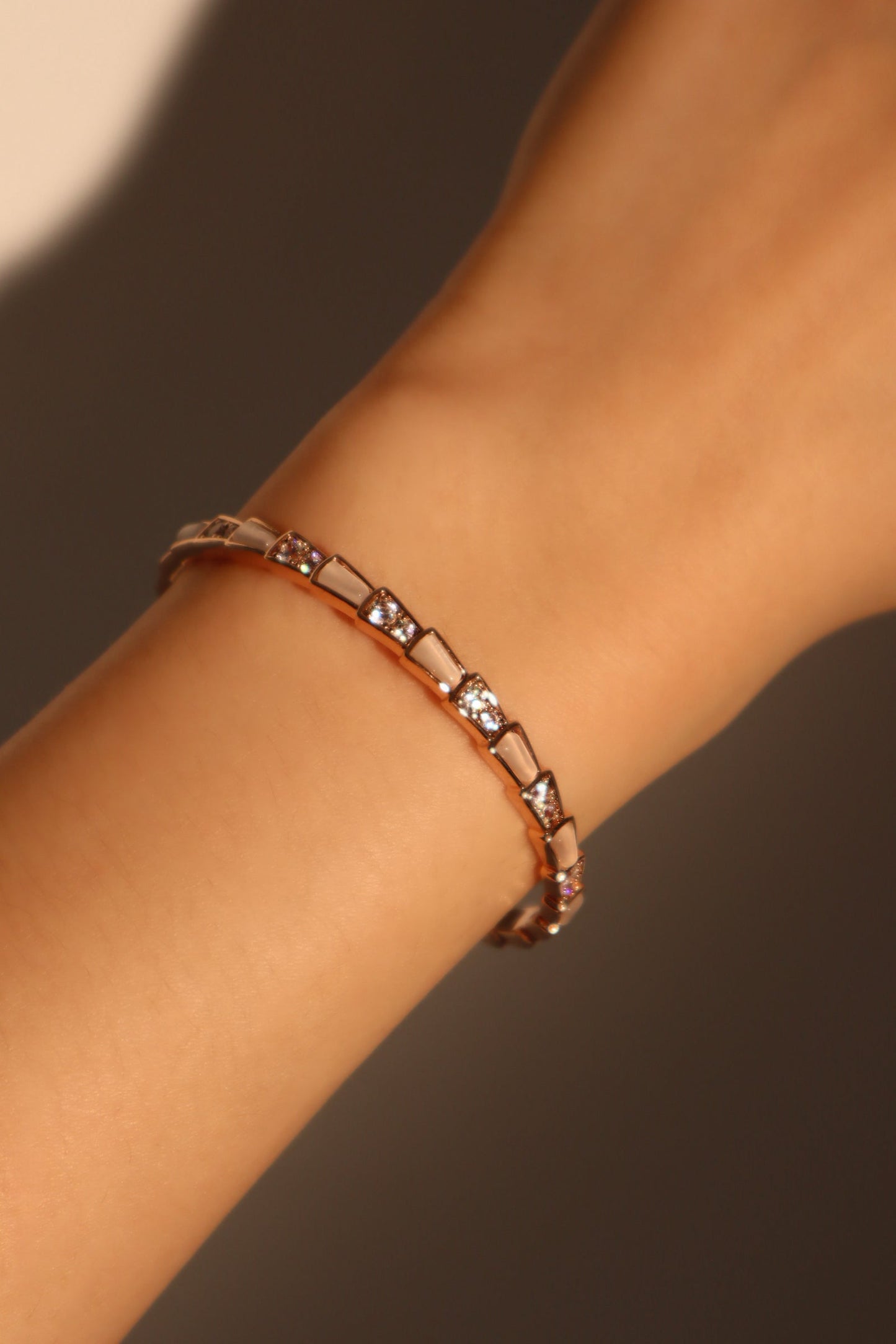 Women's Bracelet Rose Gold Opal Zirconia - 1