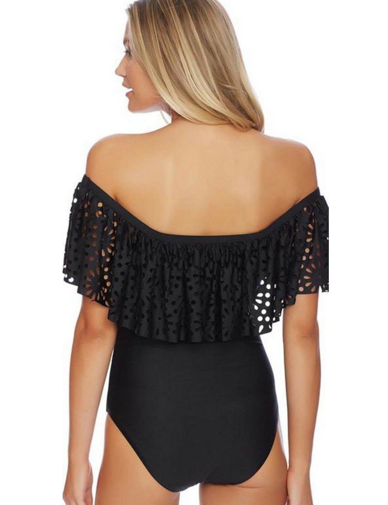 Rina Women's Ruffle Backless Swimsuit | High-Quality Fabric - Image 4