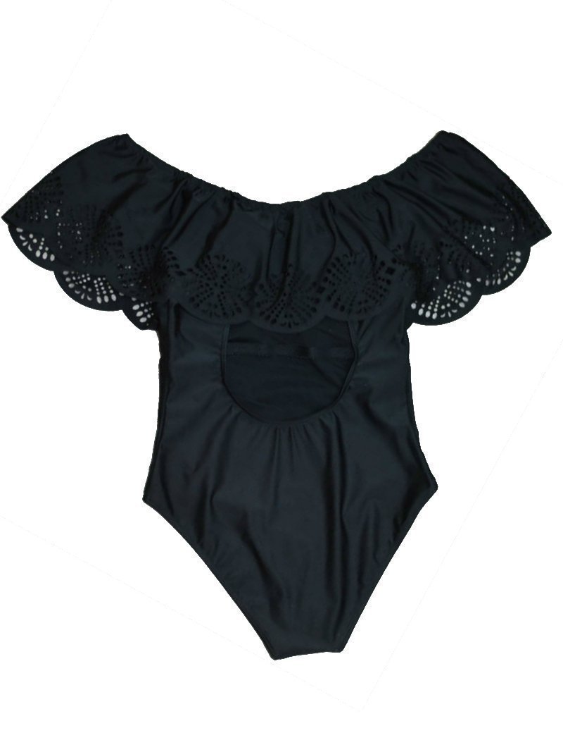 Rina Women's Ruffle Backless Swimsuit | High-Quality Fabric - Image 9