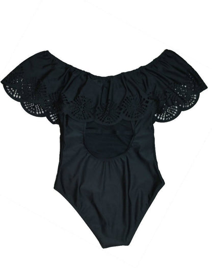 Rina Women's Ruffle Backless Swimsuit | High-Quality Fabric - Image 9
