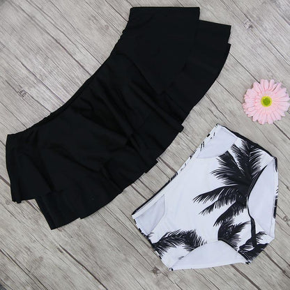 Rina Women's High Waist Swimsuit | Vintage Ruffle Design - Image 6