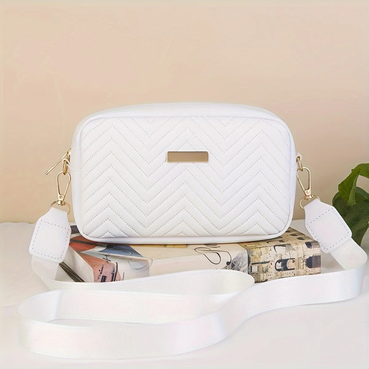 Women's Crossbody Bag Black Mini Size PU Leather-1