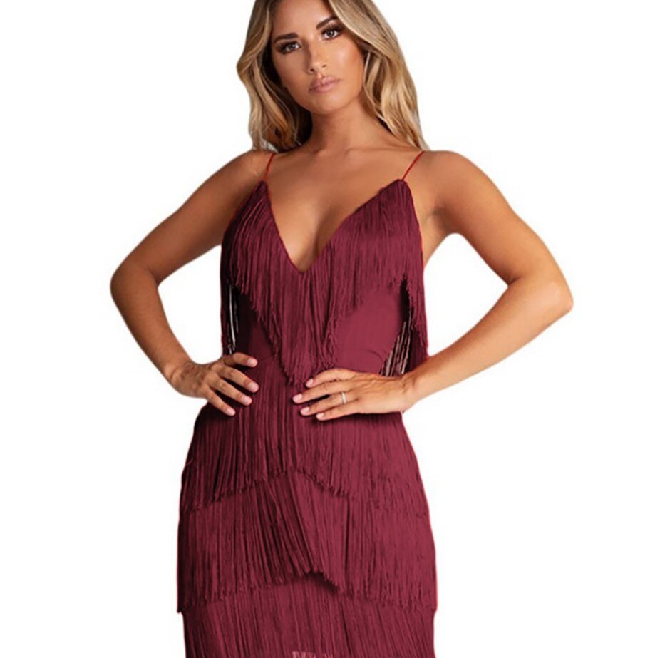 Women's Black Mini Dress Bodycon Stretch Polyester-6