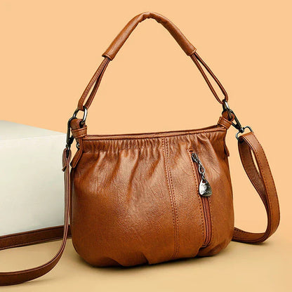 Variant image for Women's Black Shoulder Bag One Size Soft Material-1