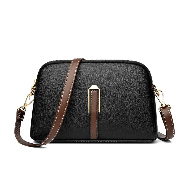 Variant image for Women's Crossbody Bag Black One Size Genuine Leather-2
