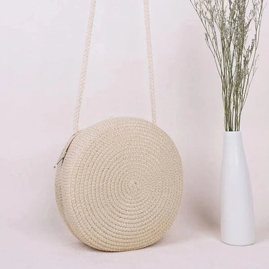 Women's Crossbody Bag Beige Mini Polyester-1