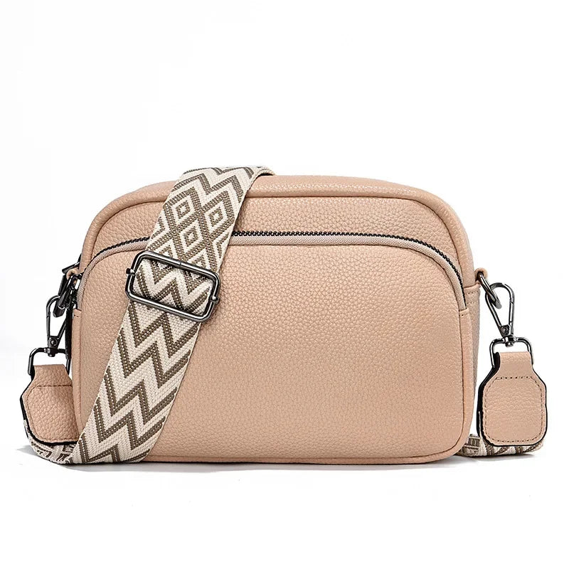 Women's Crossbody Bag Black Large PU Material-1