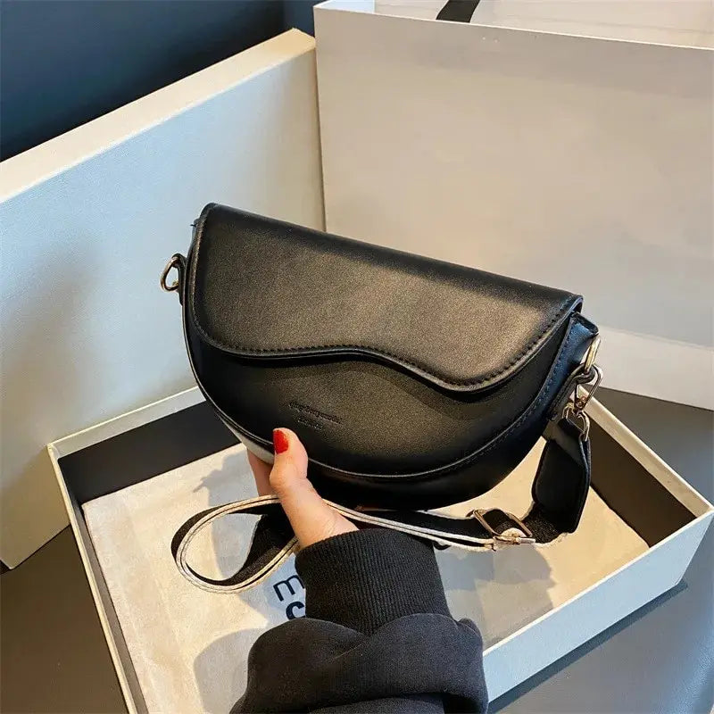 Variant image for Women's Crossbody Bag Black Medium PU Leather-1