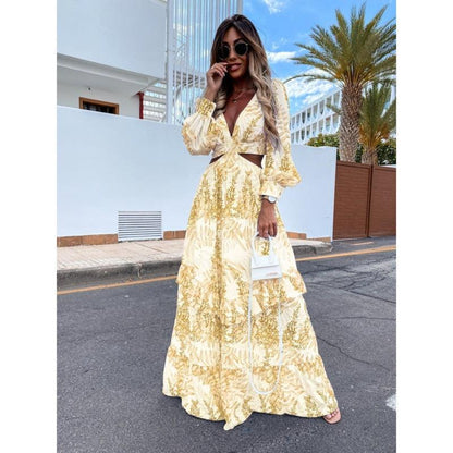 Variant image for Women's Maxi Dress Floral Size M Lightweight-19